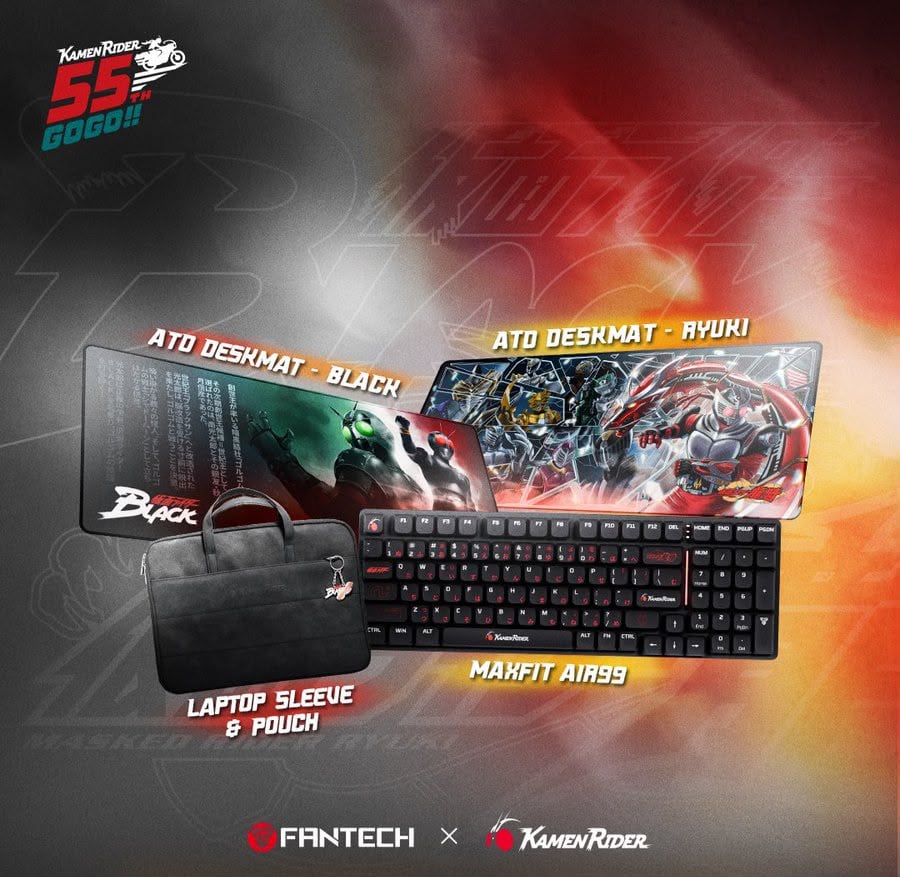 Kamen Rider × Fantech peripherals