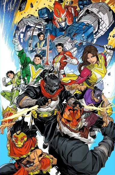 Voltes V: Legacy × Bandits of Batavia crossover artwork